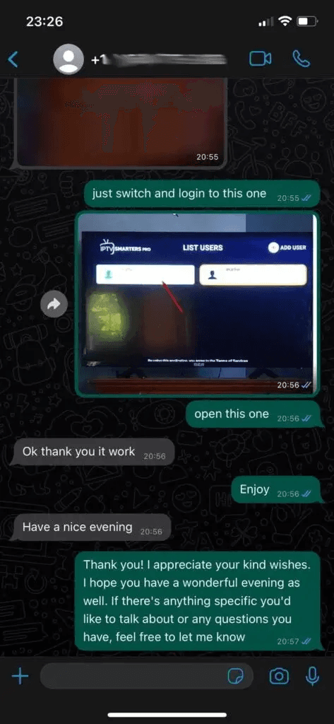 Customer conversation screenshot 3 of 10